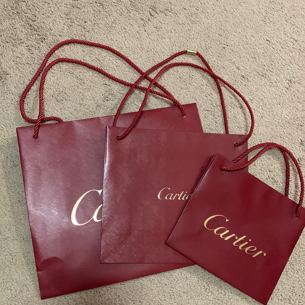 Cartier shopping bag